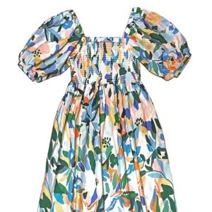 Colorful Floral Midi Dress